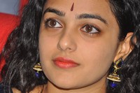 Nithya Menon In Black Saree Photos